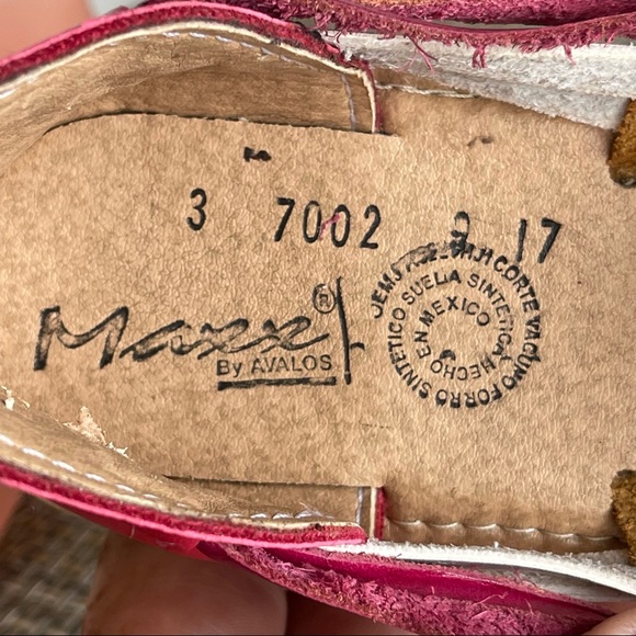 Mexican Huraches Sandals Multicolor Womens size 3 - Picture 16 of 17